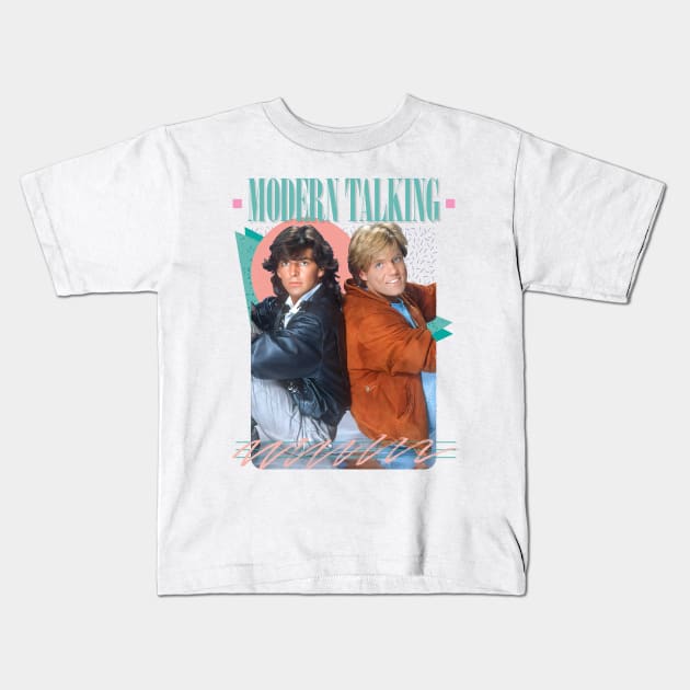 Modern Talking / 80s Fan Design Kids T-Shirt by DankFutura